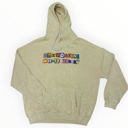 Acid Sand "Ransom Note" Hoodie *1 of 1* LARGE